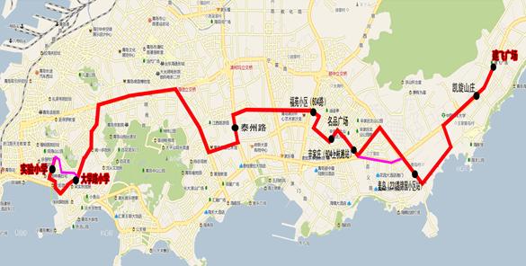 [山東]青島市實驗小學(xué)校車線路（圖）