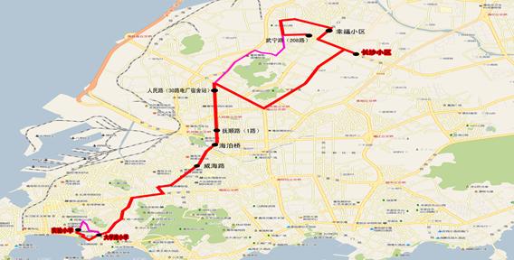 [山東]青島市實驗小學(xué)校車線路（圖）