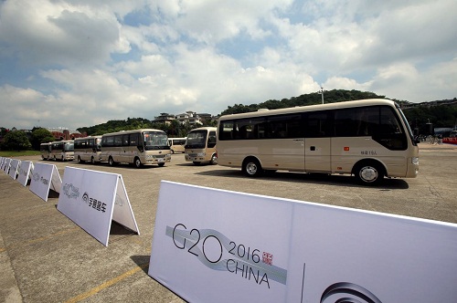 服務(wù)G20峰會 宇通T7高端公商務(wù)車正式交付杭州